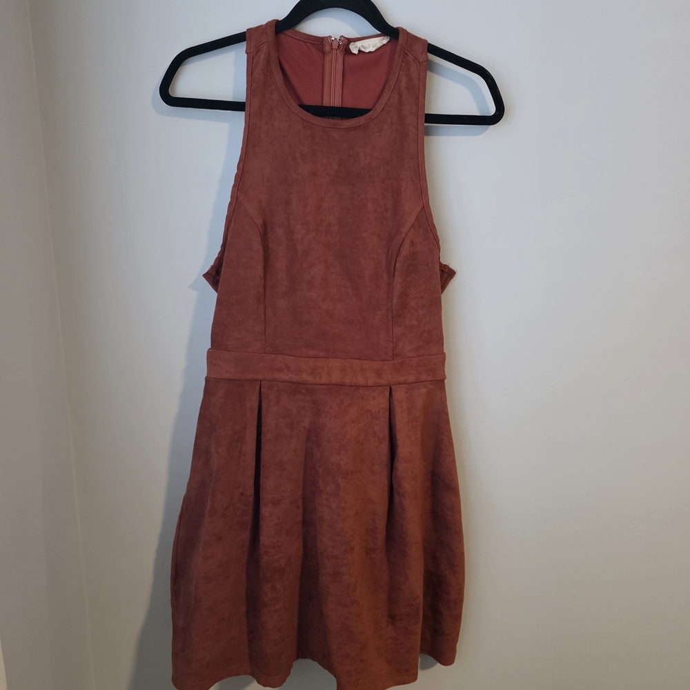 Altar'd State Rust Orange Mini Dress - Picture 3 of 9